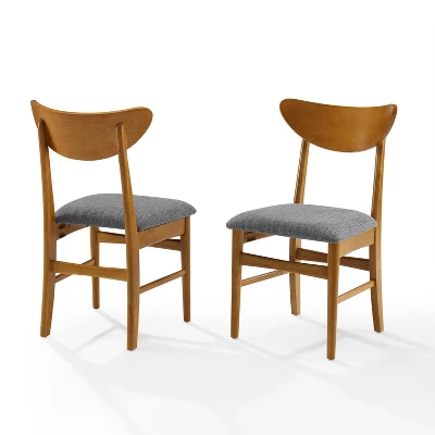 Set Of 2 Landon Wood Dining Chairs With Upholstered Seat - Crosley 10 Set Of 2 Landon Wood Dining Chairs With Upholstered Seat - Crosley - Image 10